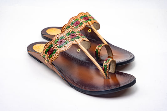 Kolhapuri Leather Flats