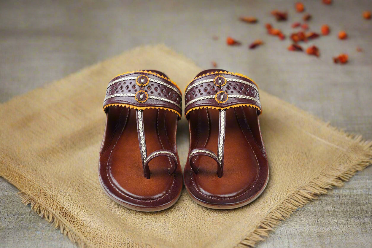 Comfortable and stylish Kolhapuri chappals perfect for festive wear