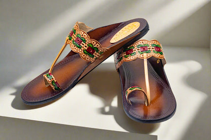 Kolhapuri Leather Flats