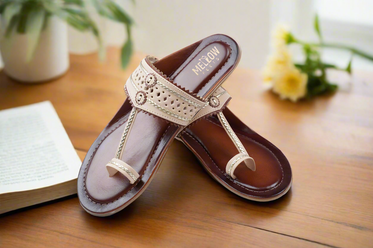 Noor Kolhapuri chappals – ethnic sandals for women